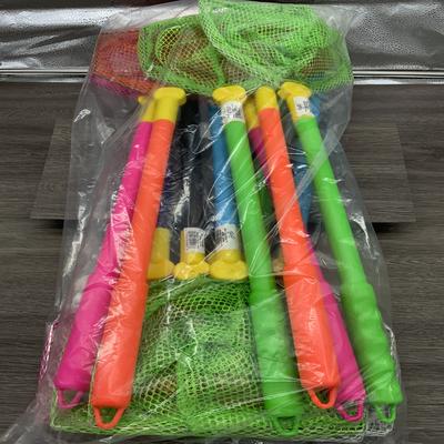 BETTS DIP NET, FLOATING, ASSORTED FLORESCENT COLORS, 12/PK