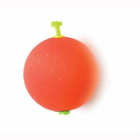 07119-001 EAGLE CLAW 1"ROUND WEIGHTED FOAM SNAP-ON FLOUR RED FLOAT 50/BAG