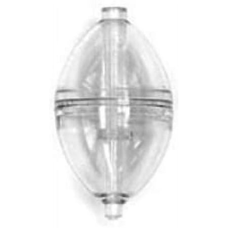 EAGLE CLAW 07010-005 2" SPIN FLOAT CLEAR, WATER WEIGHTED 2/BAG 12/CTN SF2