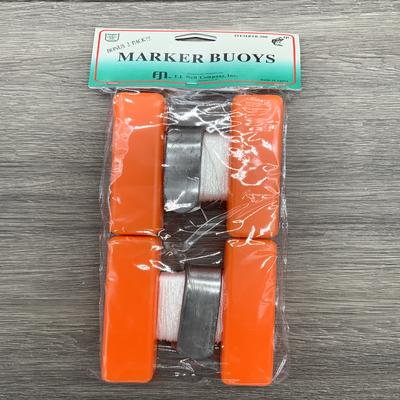FJ NEIL TOURNEY MARKER BUOYS,TWIN PACK, RED,PLASTIC,75'CORD,6 OZ