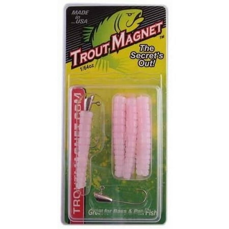 LELAND 87671 TROUT MAGNET BUBBLE GUM 9PC 2 JIGHEADS, 7 BODIES TM-BG
