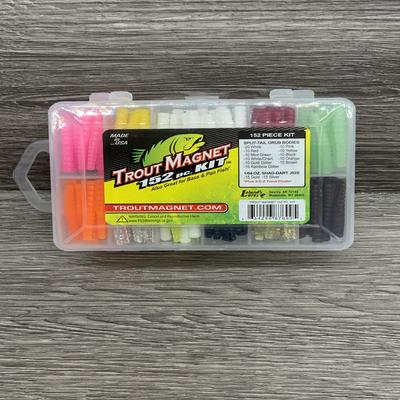 LELAND 87699 TROUT MAGNET 152PC KIT 30 JIGHEADS, 120 BODIES TMK