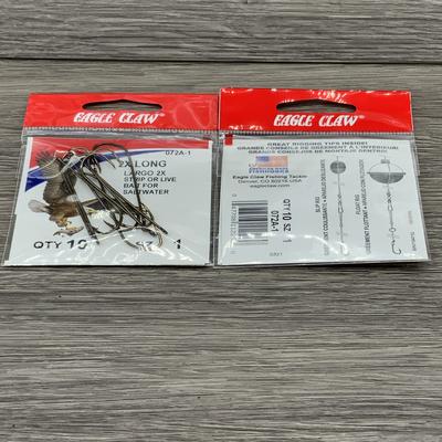 EAGLE CLAW REFILL EXTRA LONG SHANK BRONZE HOOK SIZE 1 (5 TO CARTON)