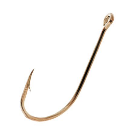 EAGLE CLAW BRONZE PLAIN SHANK OFFSET BRONZE HOOK SIZE 3/0 (5/CTN)