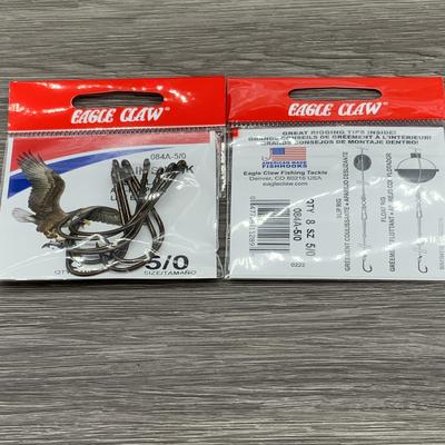 EAGLE CLAW BRONZE PLAIN SHANK OFFSET BRONZE HOOK SIZE 5/0 (5CTN)