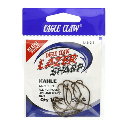 EAGLE CLAW KAHLE LAZER HOOK BRONZE SZ 4