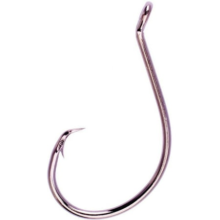 EAGLE CLAW LAZER CIRCLE UP EYE NON-OFFSET, WIDE GAP, PLATINUM BLACK, SIZE 3/0