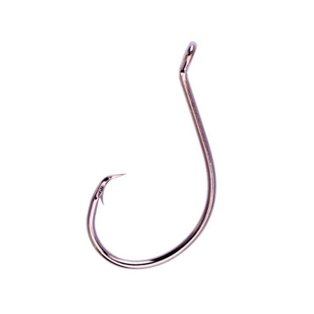 EAGLE CLAW LAZER CIRCLE UP EYE NON-OFFSET, WIDE GAP, PLATINUM BLACK, SIZE 4/0
