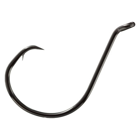 EAGLE CLAW LAZER CIRCLE UP EYE NON-OFFSET, WIDE GAP, PLATINUM BLACK, SIZE 6/0