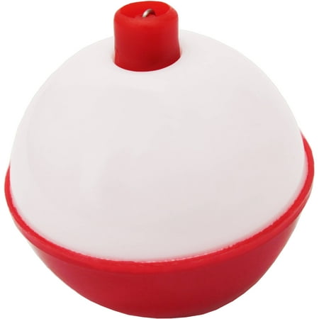 EAGLE CLAW 07120-001 3/4" RED&WHITE PLASTIC SNAP ON ROUND FLOAT 50/BAG E50PB2
