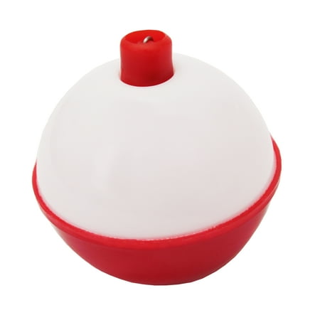 EAGLE CLAW 07120-002 1" RED&WHITE PLASTIC SNAP ON ROUND FLOAT 50/BAG. E50PB3