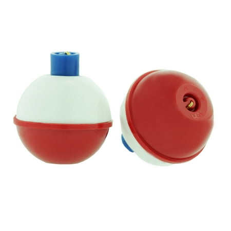 EAGLE CLAW 07120-003 1-1/4" RED&WHITE PLASTIC SNAP ON ROUND FLOAT 50/BAG. E50PB4