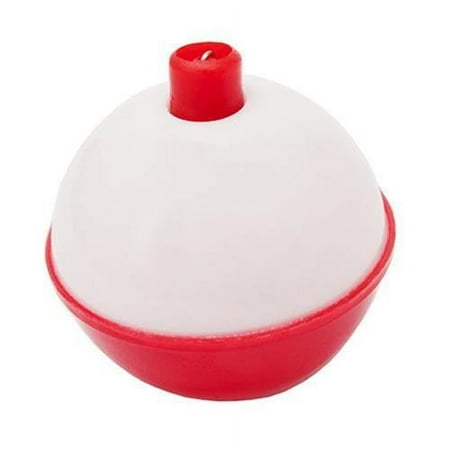 EAGLE CLAW 07120-004 1-1/2" RED&WHITE PLASTIC SNAP ON ROUND FLOAT 50/BAG E50PB5