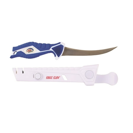 EAGLE CLAW LAZER SHARP SALTWATER FILLET KNIFE WITH MAGNETIC SHEATH AND SHARPENER 6 INCH