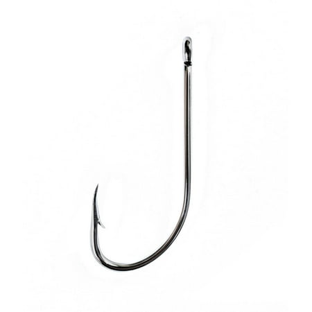 EAGLE CLAW NICKLE PLAIN SHANK OFFSET HOOK SIZE 1/0 (5/CTN)