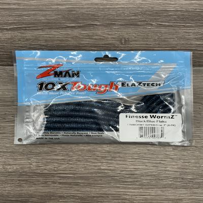 Z MAN FINESSE WORMZ 7" BLACK BLUE