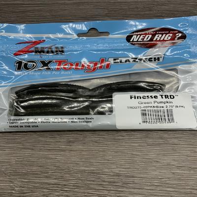 Z MAN FINESSE TRD 2.75" GREEN PUMKIN 8 PK