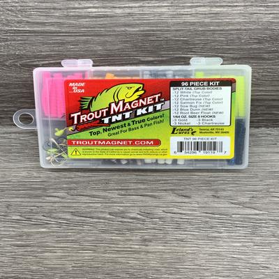 LELAND TNT TROUT MAGNET KIT 96PC KIT 15 JIGHEADS. 19119 TMTNT