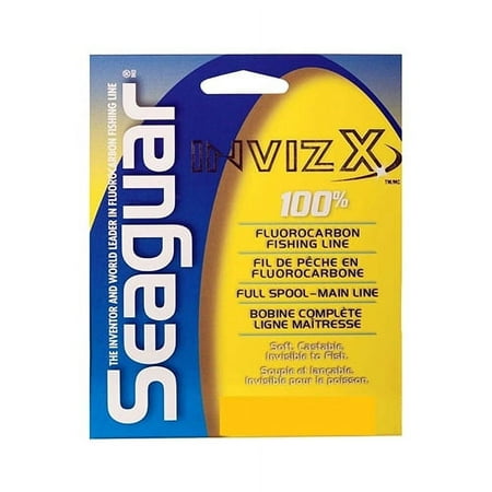 SEAGUAR INVIZX 100% FLUOROCARBON FISHING LINE, SOFT, SUPPLE AND CASTABLE. 200 YARD SPOOL 17lB TEST