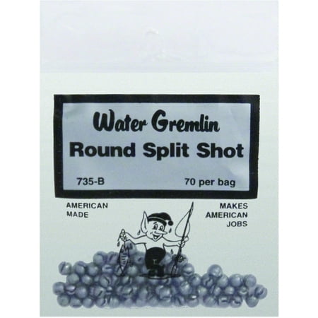 WATER GREMLIN ROUND SPLIT SHOT SIZE B MADE IN USA