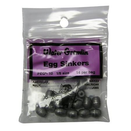 WATER GREMLIN EGG SINKER SZ 1 OZ MADE IN USA