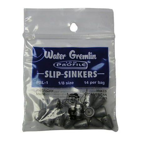 WATER GREMLIN LOW PROFILE SLIP-SINKER 3/16OZ (WORM SINKER)