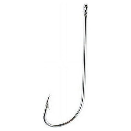 EAGLE CLAW NICKLE PLAIN SHANK OFFSET HOOK SIZE 1 (5/CTN)