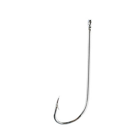 EAGLE CLAW NICKLE PLAIN SHANK OFFSET HOOK SIZE 2/0 (5/CTN)