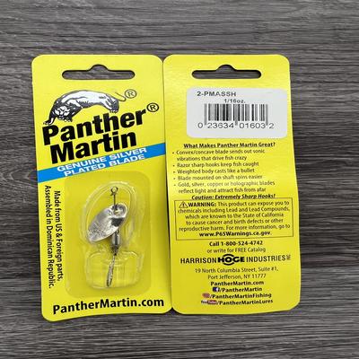 PANTHER MARTIN SINGLE HOOK CLASSIC ALL SILVER 1/32 OZ