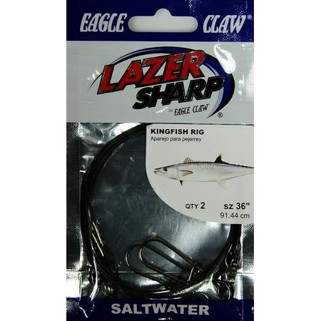 EAGLE CLAW LAZER KINGFISHER LEADER BLACK 36"