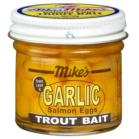 MIKES SALMON EGGS 2 OZ JAR SHRIMP YELLOW