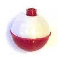 EAGLE CLAW SNAP ON ROUND FLOATS 1-1/2 RED/WHITE PACKAGED