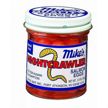 MIKES SALMON EGGS 2 OZ JAR NIGHT CRAWLER